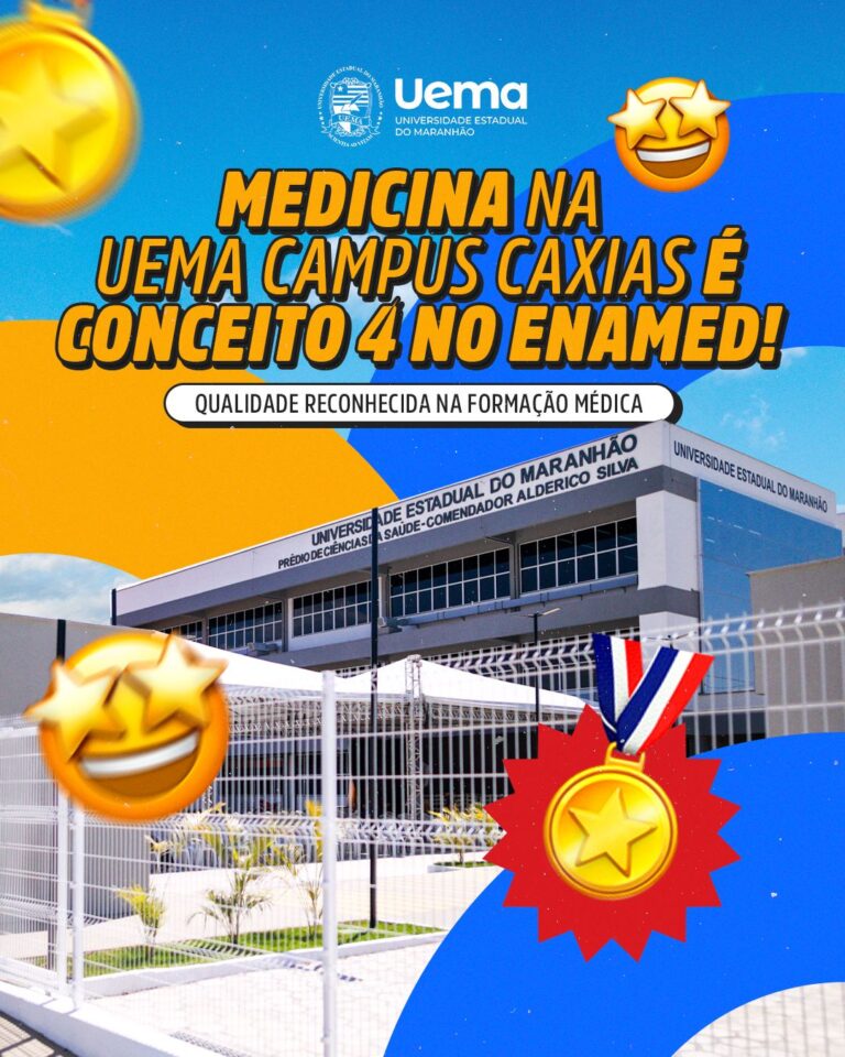 Curso de Medicina da Uema obtém Conceito 4 no Enamed e lidera avaliação no Maranhão