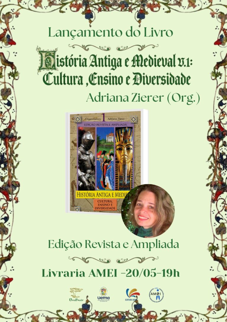 Livraria AMEI recebe lançamento de obras da Editora Uema sobre História Antiga, Medieval e Cristianismo em Portugal