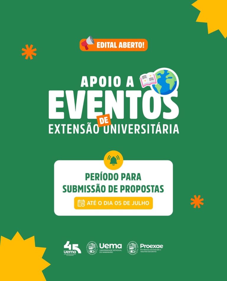 Uema abre inscrições para Edital de Apoio a Eventos de Extensão Universitária