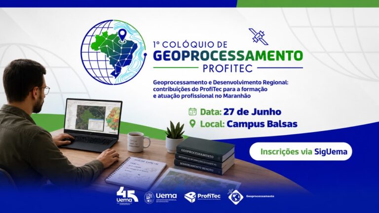Últimos dias de inscrição para o 1º Colóquio de Geoprocessamento do ProfiTec