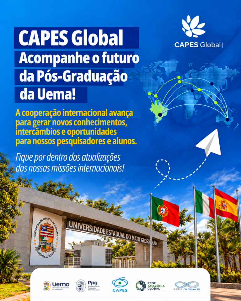 Uema participará de missão internacional em Portugal, Espanha e Itália como parte das ações do CAPES-Global.Edu