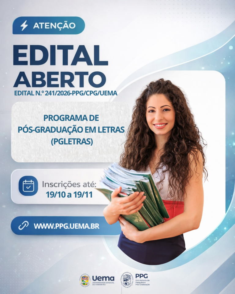 Uema abre inscrições para mestrado e doutorado em Letras