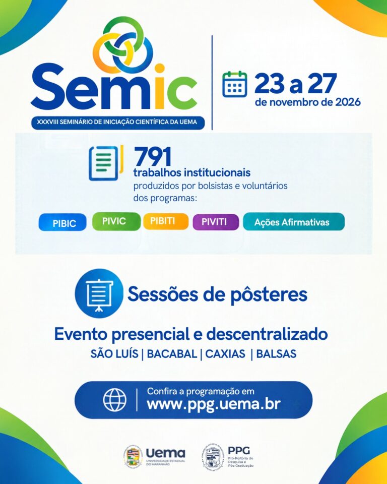 XXXVIII SEMIC apresenta 791 trabalhos científicos durante a Semana Acadêmica da Uema